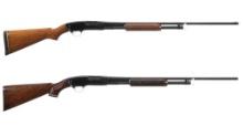 Two Winchester Model 42 Slide Action Shotguns