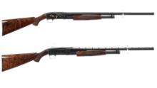 Two Engraved Winchester 28 Gauge Model 12 Shotguns