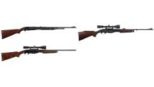 Three Remington Slide Action Rifles