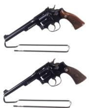 Two Smith & Wesson Rimfire Double Action Revolver