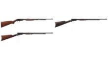Three Winchester Slide Action .22 Rimfire Rifles