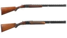 Two Browning Superposed Shotguns