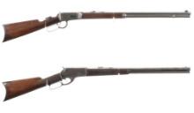 Two Antique Lever Action Rifles