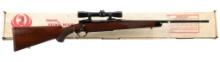 Ruger M77 Bolt Action Rifle with Box and Scope