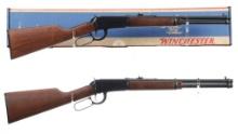 Two Winchester Model 94 Lever Action Saddle Ring Carbines