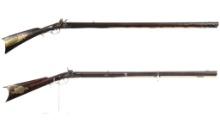 Two Antique American Muzzleloading Rifles