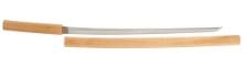 Signed Katana-Length Japanese Sword Blade in Shirasaya Fittings