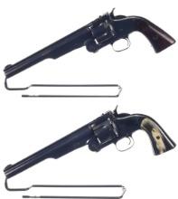 Two Smith & Wesson Model No. 3 Second Model American Revolvers