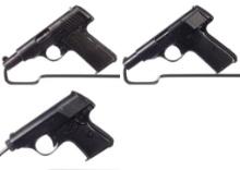 Three Walther Semi-Automatic Pocket Pistols