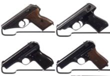 Four European Semi-Automatic Pocket Pistols