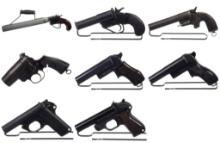 Seven Flare Pistols and One Line Throwing Gun