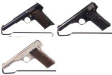 Three European Military Pattern Semi-Automatic Pistols
