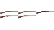 Five Winchester Rimfire Rifles
