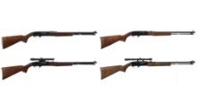 Four Winchester .22 Rimfire Rifles