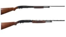 Two Winchester Model 42 Slide Action Shotguns