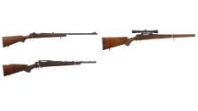 Three Remington Bolt Action Sporting Rifles in .222 Remington