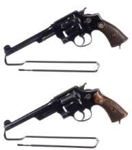 Two Smith & Wesson .44 Hand Ejector Double Action Revolvers