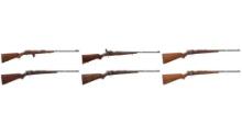 Six Brno Arms .22 Caliber Bolt Action Target Rifles