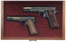 Cased Pair of Browning Model 1911 100th Anniversary Pistols