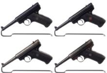 Four Ruger Standard Model Semi-Automatic Pistols