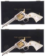 Two Colt Frontier Scout Pat Garrett Commemorative Revolvers