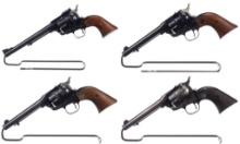 Four Ruger Single Action Revolvers