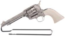 Engraved Colt 1st Gen Frontier Six Shooter Single Action Army