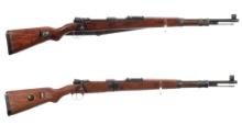 Two German Military Mauser Bolt Action Rifles