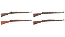 Four Mauser Pattern Military Bolt Action Rifles