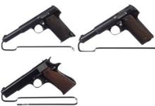 Three Spanish Semi-Automatic Pistols