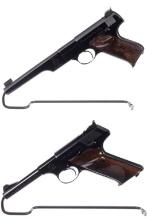 Two Colt Woodsmen Semi-Automatic Pistols