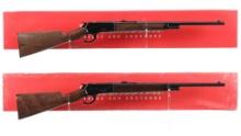 Two Winchester Model 1886 Extra Light Lever Action Rifles