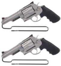 Two Smith and Wesson 500 Series Revolvers