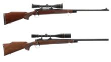 Two Scoped Remington Model 700 Bolt Action Rifles