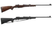 Two CZ Bolt Action Big Bore Sporting Rifles
