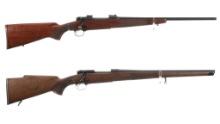 Two Winchester Model 70 Bolt Action Long Guns