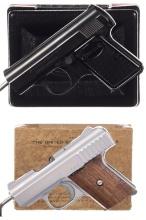 Two Semi-Automatic Pocket Pistols with Boxes