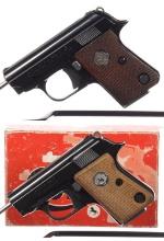 Two Colt Junior Semi-Automatic Pocket Pistols