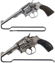 Two Smith & Wesson Military & Police Double Action Revolvers