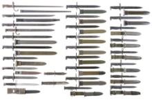 Large Assortment of Military Bayonets