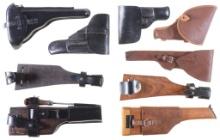 Group of Military Handgun Holsters and Stocks