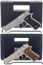 Two Beretta Semi-Automatic Pistols with Boxes