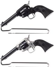 Two Colt Frontier Scout Single Action Revolvers