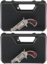 Two North American Arms Single Action Revolvers with Cases