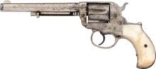 Engraved Colt Model 1877 Thunderer  Double Action Revolver