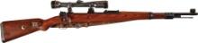 WWII German Mauser K98k High Turret Sniper Rifle with Scope