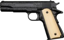 Signed Master Engraved Colt Government Model Pistol