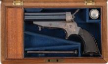 Cased Tipping & Lawden Sharps Patent Four-Shot Pepperbox Pistol