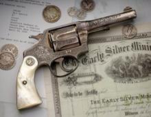 Silver Plated Colt Police Positive Double Action Revolver