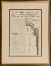 Framed B. Kittredge & Co. Colt Single Action Army Advertisement